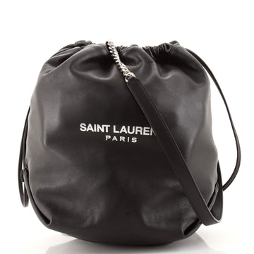 Saint Laurent Teddy Bucket Bag Leather Small