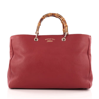 Gucci Bamboo Shopper Tote Leather Large
