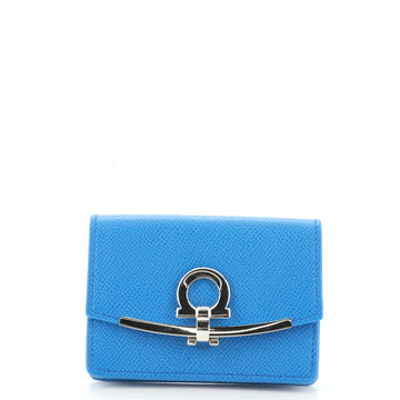 Salvatore Ferragamo Gancini Card Case Leather