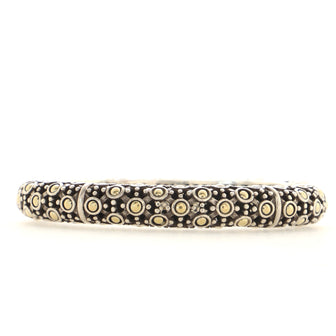 John Hardy Jaisalmer Bangle Bracelet Sterling Silver with 18K Yellow Gold