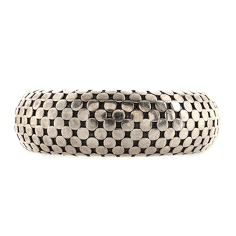 John Hardy Dot Flex Cuff Bracelet Sterling Silver Wide