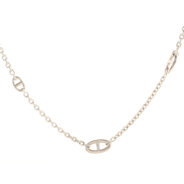 Hermes Farandole Long Necklace Sterling Silver 120