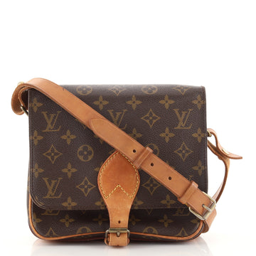 Louis Vuitton Cartouchiere Handbag Monogram Canvas MM