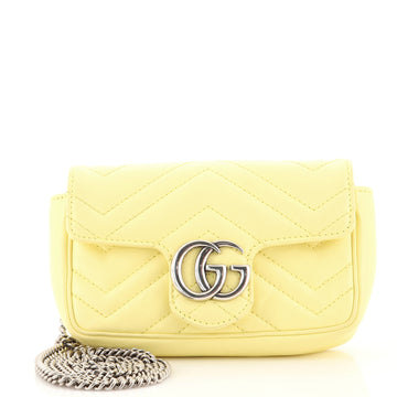Gucci GG Marmont Flap Bag Matelasse Leather Super Mini