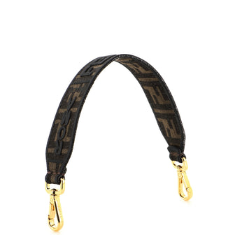 Fendi Logo Mini Strap You Short Shoulder Strap Zucca Canvas
