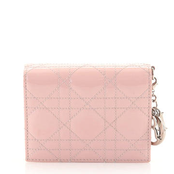 Christian Dior Eden Wallet Cannage Quilt Patent Small