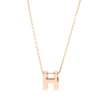 Hermes Pop H Pendant Chain Necklace Metal and Enamel
