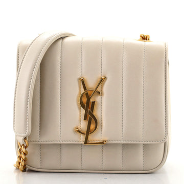Saint Laurent Vicky Crossbody Bag Vertical Quilted Leather Small