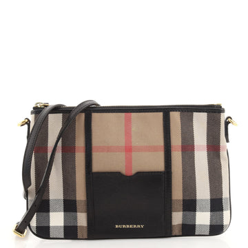 Burberry Peyton Crossbody Bag House Check Canvas