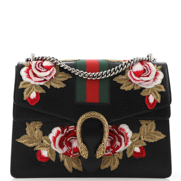 Gucci Web Dionysus Bag Embroidered Leather Medium