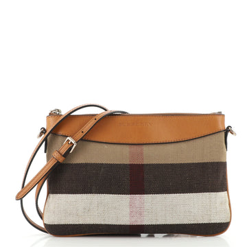 Burberry Peyton Crossbody Bag House Check Canvas