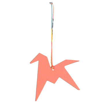 Hermes Petit H Origami Horse Bag Charm Leather