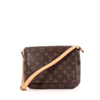 Louis Vuitton Musette Tango Handbag Monogram Canvas