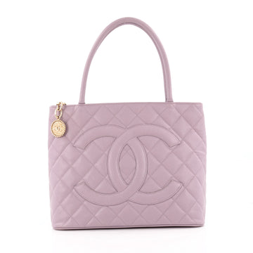 Chanel Medallion Tote Quilted Caviar