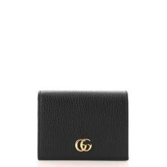 Gucci GG Marmont Flap Card Case Leather