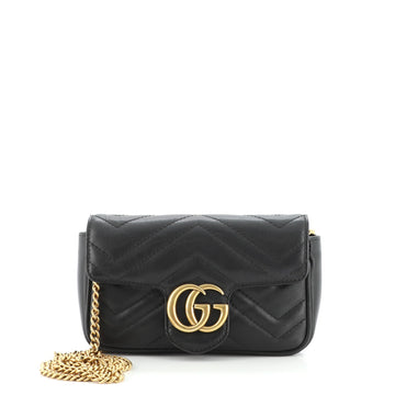Gucci GG Marmont Flap Bag Matelasse Leather Super Mini