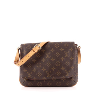 Louis Vuitton Musette Tango Handbag Monogram Canvas