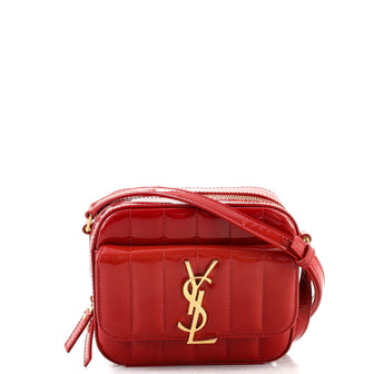 Saint Laurent Vicky Camera Bag Vertical Quilt Patent Toy