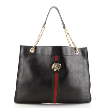 Gucci Rajah Chain Tote Leather Large