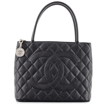 Chanel Medallion Tote Quilted Caviar