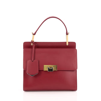 Balenciaga Le Dix Zip Cartable Top Handle Bag Leather Small