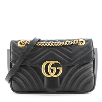 Gucci GG Marmont Flap Bag Matelasse Leather Small
