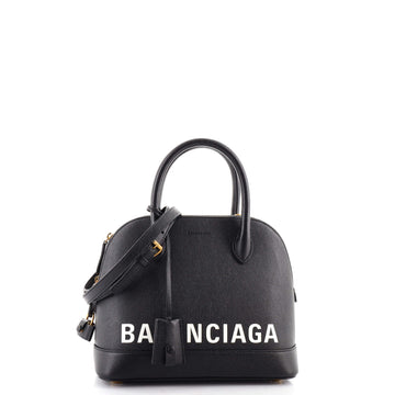 Balenciaga Logo Ville Bag Leather Small