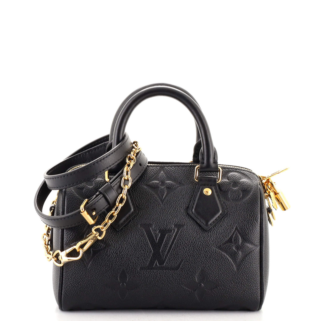 Louis Vuitton – Speedy 30 Bandouliere Black Monogram Empreinte – Queen  Station