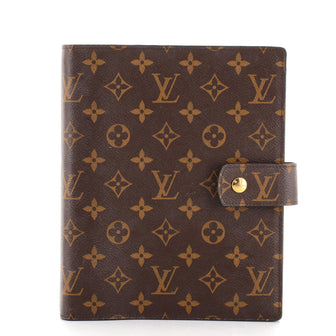 Louis Vuitton Ring Agenda Cover Monogram Canvas GM