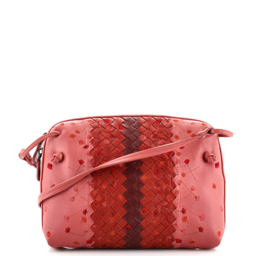 Bottega Veneta Nodini Crossbody Bag Embroidered Intrecciato Nappa Small