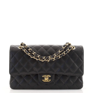 Chanel Classic Double Flap Bag Pixel Effect Quilted Calfskin Medium