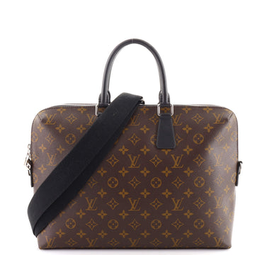 Louis Vuitton Porte-Documents Jour Bag Macassar Monogram Canvas