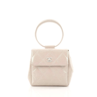 Chanel Ring Flap Bag Quilted Leather Mini