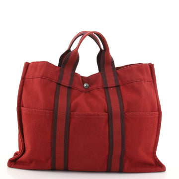 Hermes Fourre Tout Tote Toile MM