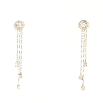 Tiffany & Co. Elsa Peretti Diamonds by the Yard Dangle Earrings Platinum with Diamonds