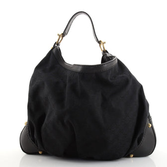 Gucci Jockey Hobo GG Canvas Large