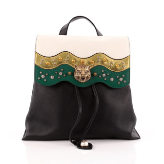 Gucci Animalier Malin Backpack Studded Leather Medium