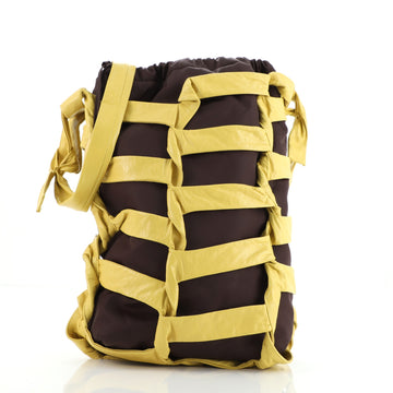 Bottega Veneta BV Tape Bucket Bag Leather and Nylon Medium