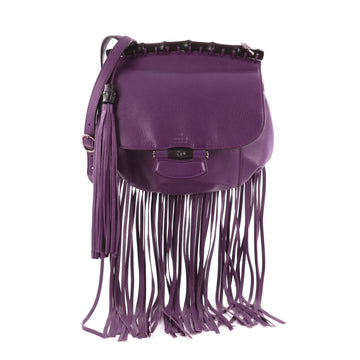 Gucci Nouveau Fringe Crossbody Bag Leather Small