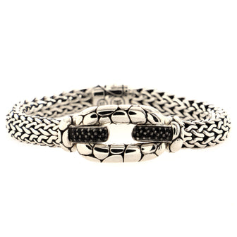 John Hardy Kali Station Bracelet Sterling Silver with Black Sapphires