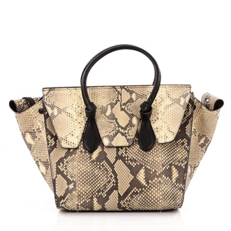 Celine Tie Knot Tote Python Small