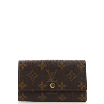 Louis Vuitton Porte Monnaie Tresor Wallet Monogram Canvas