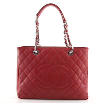 Chanel Grand Shopping Tote Quilted Caviar
