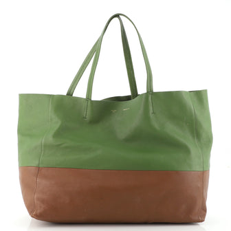 Celine Horizontal Bi-Cabas Tote Leather Large