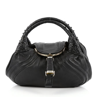 Fendi Spy Bag Leather Black