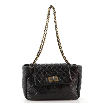 Chanel Accordion Reissue Flap Bag Quilted Glazed Calfskin Small