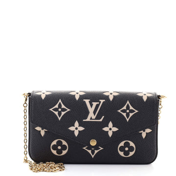Louis Vuitton Felicie Pochette Bicolor Monogram Empreinte Giant