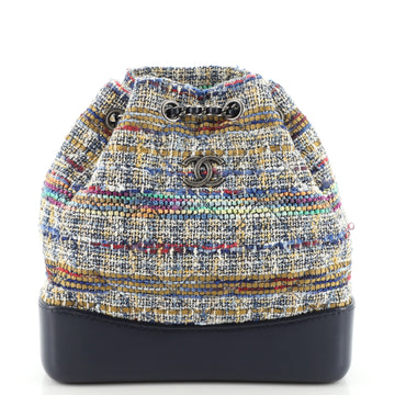 Chanel Gabrielle Backpack Quilted Tweed Small