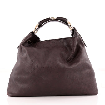 Gucci Horsebit Hobo Guccissima Leather Large