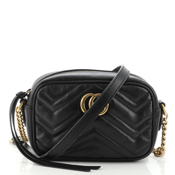 Gucci GG Marmont Shoulder Bag Matelasse Leather Mini